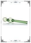 Borosilicate Glass Oil Rigs Burning Smoking Pipe Green 5.7 Inches