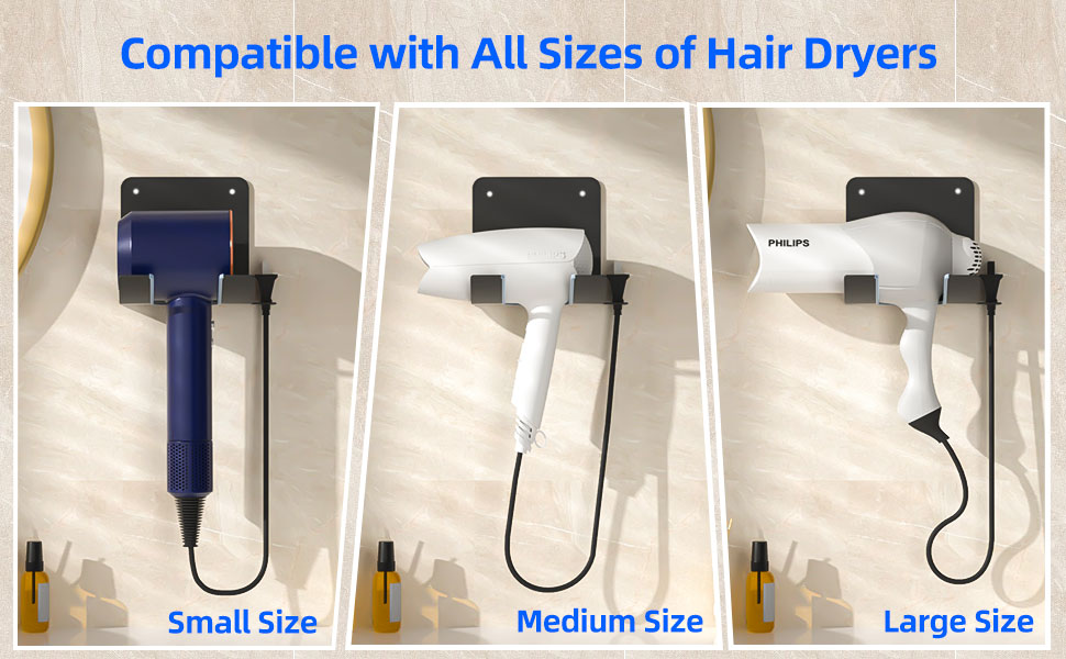Multi-Functional Hair Tool Organizer Wall Mount Thickness 1mm/Customers' requirement
