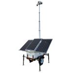 Solar Security Camera Trailer With Cameras For Outdoor Parking Lot