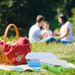 2 Compartment Lunch Box Silicone Household Products Collapsible Lunch Containers