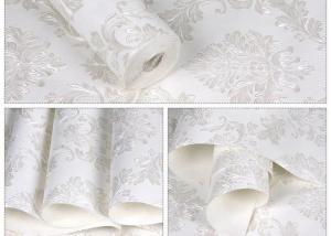 Wholesale Floral No Glue White Self Adhesive Wallpaper Removable Wall Coverings from china suppliers