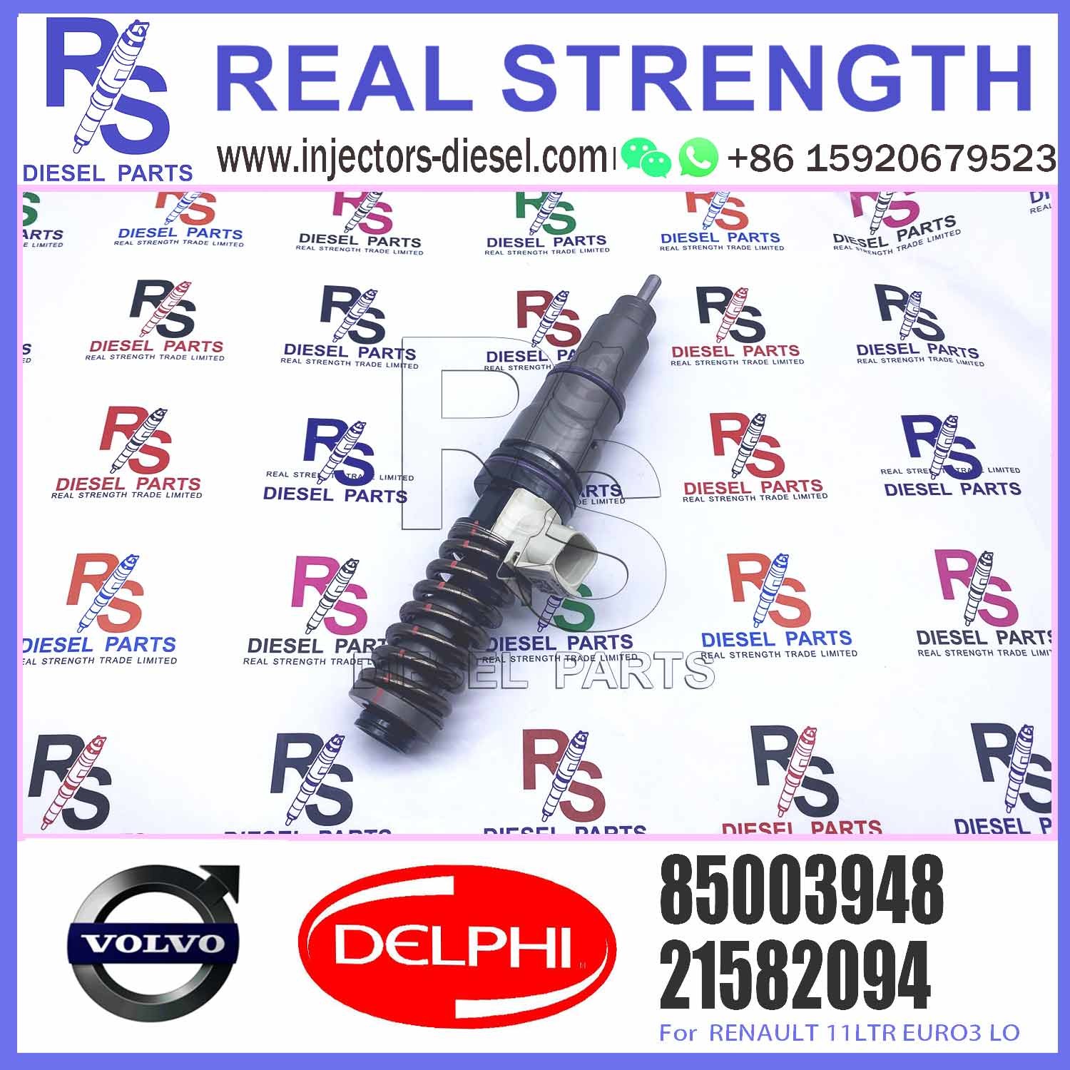21582094 BEBE4D35001 Diesel Fuel Injector For VOL-VO TRUCK RENAULT 11LTR EURO3 LO E3.18 7421582094 21644596 85003948