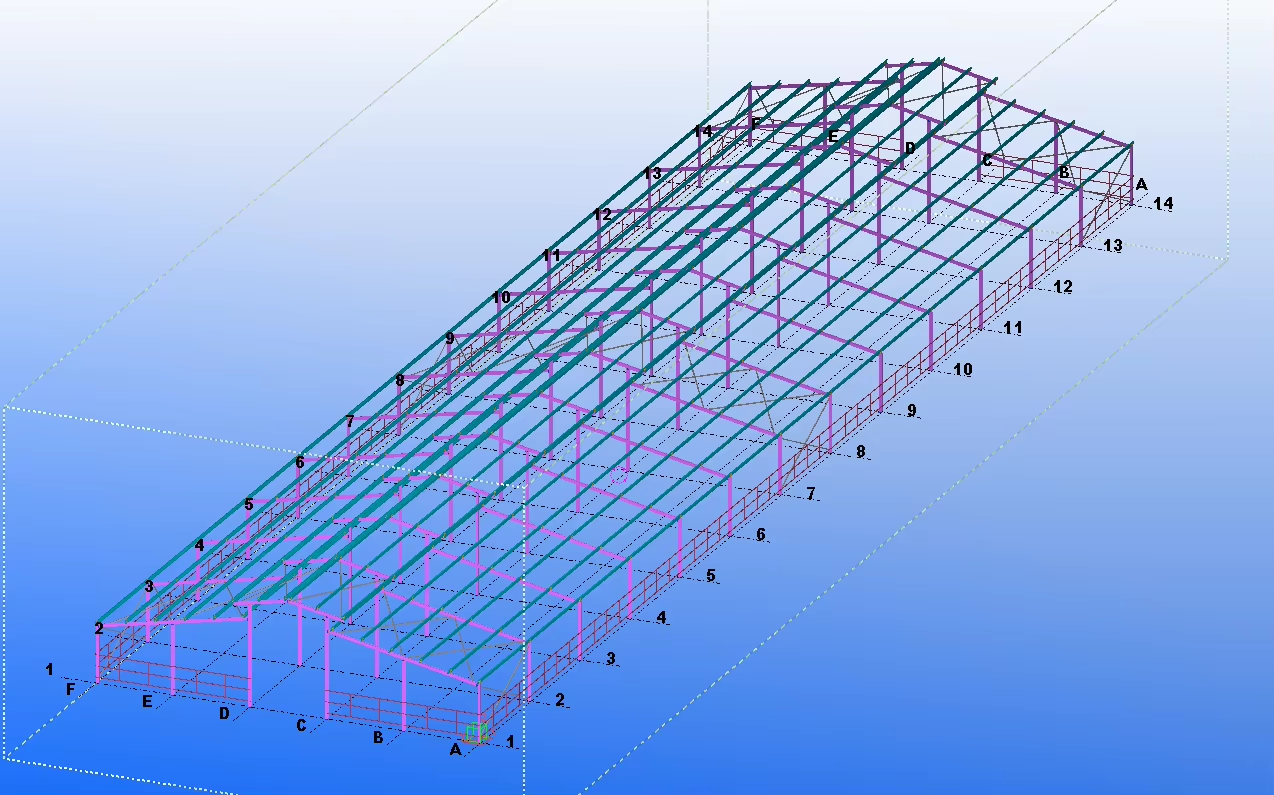 Safety Steel Structure Cow Shed House Agricultural Farm Steel Building