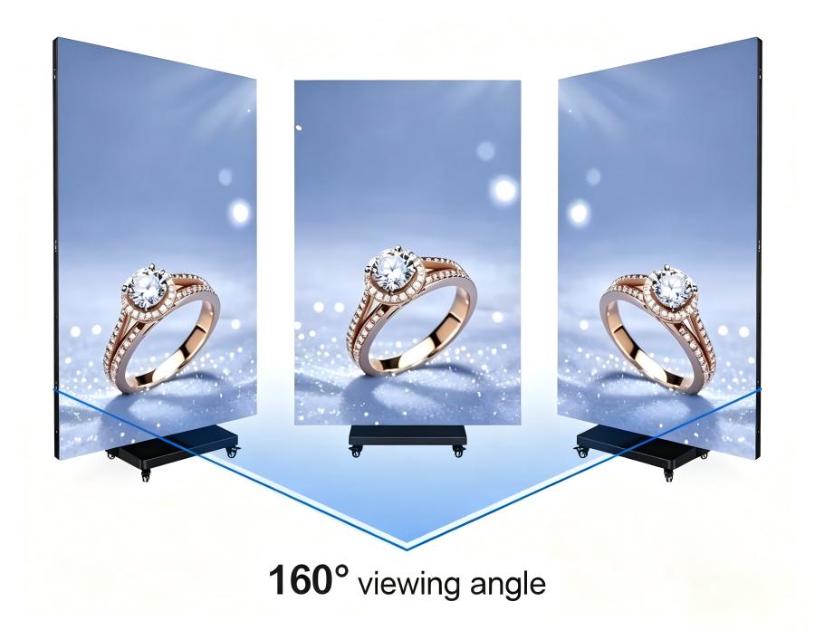 Tri-fold LED Poster Display