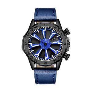 Wholesale 3ATM Leather Strap Quartz Watch Miyota Quartz Big Dial Wrist Watch For Men from china suppliers