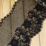 2017 Newest Fashion style ivory border eyelash tassel dress trimming french lace