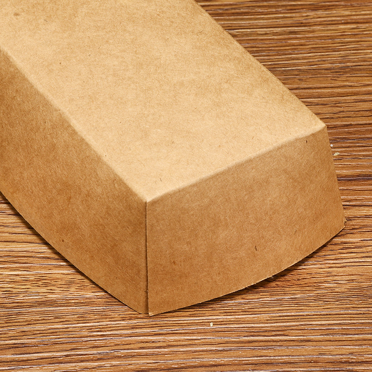 Grade Oil-Proof Food Paper Tray Boat Kraft Paper Boxes for Fast Foods and Takeaway