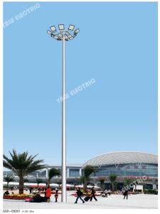 Wholesale Outdoor seaport Q235 Steel galvanized 15m 20m 30m high mast lighting tower with 1000W LED light from china suppliers