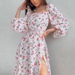 Elegant Women Dresses, Floral Casual Dress for Women