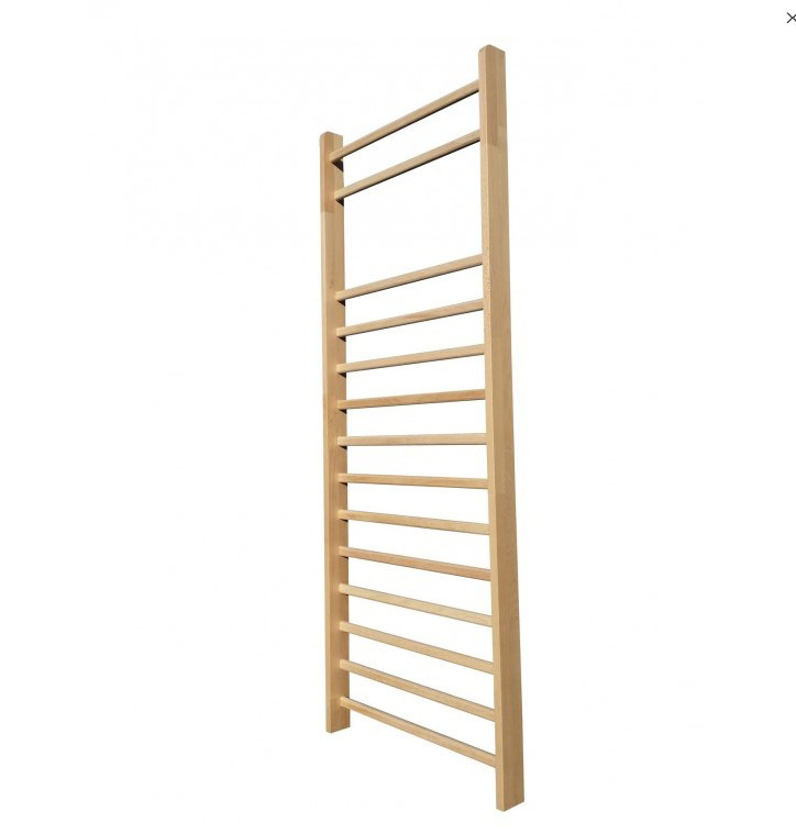 Wooden Freestanding Gymnastic Swedish Ladder 35x7x110in