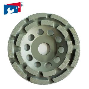 Wholesale HTC Machine Double Row Diamond Cup Wheel 20mm / 22.23m / 25.4mm Hole from china suppliers
