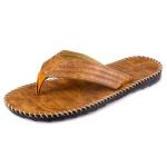 Popular PU Leather Flip Flop Sandals Open Toe Breathable Slides SW191031