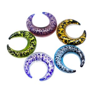 Wholesale Pyrex Glass Spiral Ear Tapers 4G Pincher Body Jewelry Rainbow Color from china suppliers