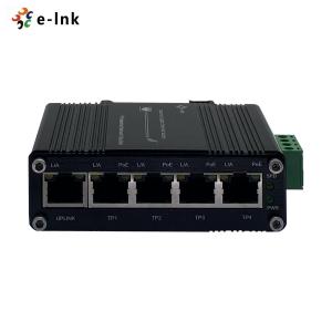 Wholesale Mini Industrial Ethernet Switch 4 Ports Gigabit 802.3at PoE With 1 Ports Uplink from china suppliers