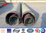 Galvanized ASTM A123 Outdoor Electrical Power Pole Steel Transmission Line Poles
