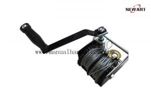 Wholesale 680kg Two Cables Worm Gear Manual Hand Crank Winch from china suppliers