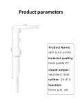 Food Grade Plastic Syrup Dispense Pump For Restaurant 5ml 8ml 10ml