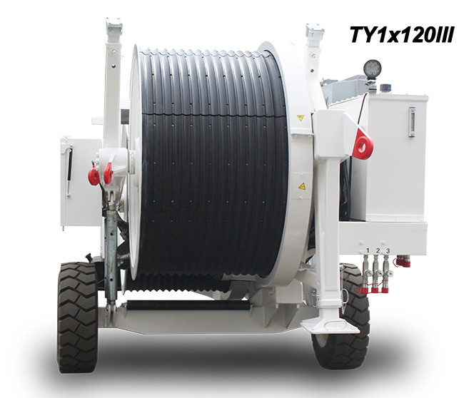 97kw Engine Rated Power Hydraulic Cable Tensioner 5 Km/H Max Payoff Speed