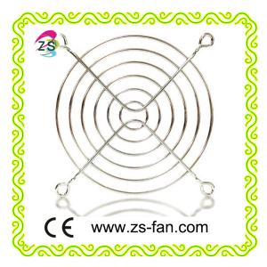 Wholesale electric fan parts 90mm Chrome Metal Fan Grill for 9225 cooling fan from china suppliers
