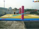 Customized Inflatable Sports Games Funny Bossaball / Volleyball Court