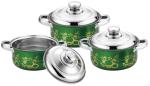 6 pcs kitchen cookware set &cookwere set stainless steel & 16/18/20cm colorful
