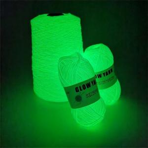 Wholesale 150D 2mm Glow Dark Yarn green Glow In The Dark Knitting Wool from china suppliers