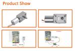 24V Worm Gear Motor High Torque Wheelchair Dc Motor With Lead Screw