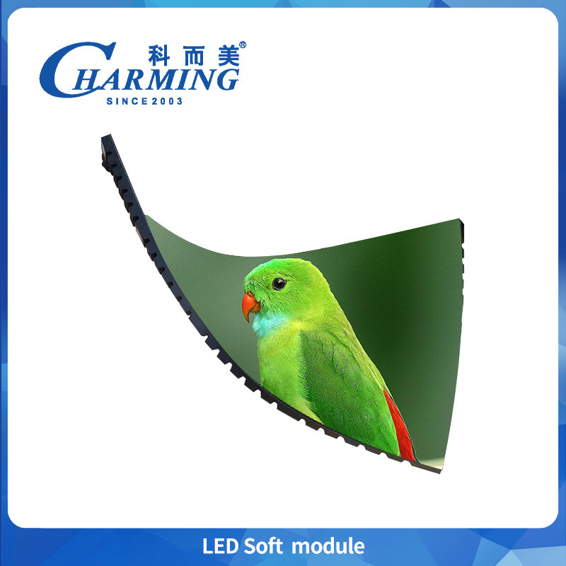 Flexible Module P2-P3.076 Indoor Led Soft Module 16 Bit High Gray Scale Full Color For Shopping Mall