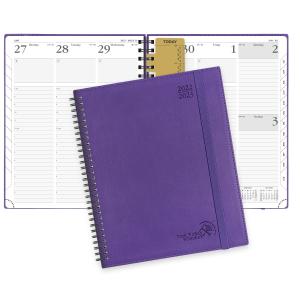 Wholesale 100GSM Paper Large Academic Planner Purple Softcover Wirebound from china suppliers