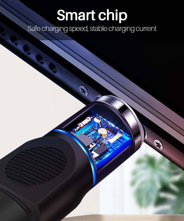 2.4A Magnetic OTG Cable Data Sync Transfer Durable 3 In 1 OTG Adapter