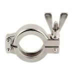 Industrial Ss Tri Clamp Fittings Double Bolt Pipe Clamps Mirror Polishing