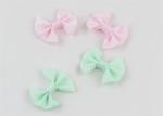 White Ribbon Bowknot Hair Clips Thick Ribbon Bow Garment Accessory
