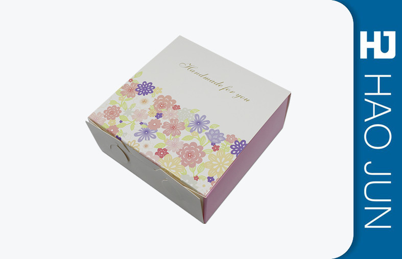 Offset Printing Cardboard Food Boxes For Cake , Cardboard Snack Boxes