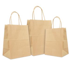 Wholesale Eco Friendly Craft Kraft Paper Bag Food Personalized With Your Own Logo from china suppliers