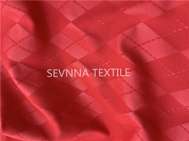Repreve Tahiti Breathable Recycled Swimwear Fabric Polyester Spandex Red