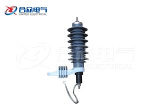 Wholesale Silicon Rubber Housed Lightning Surge Arrester MOV Distrubution Arrester 10KA from china suppliers