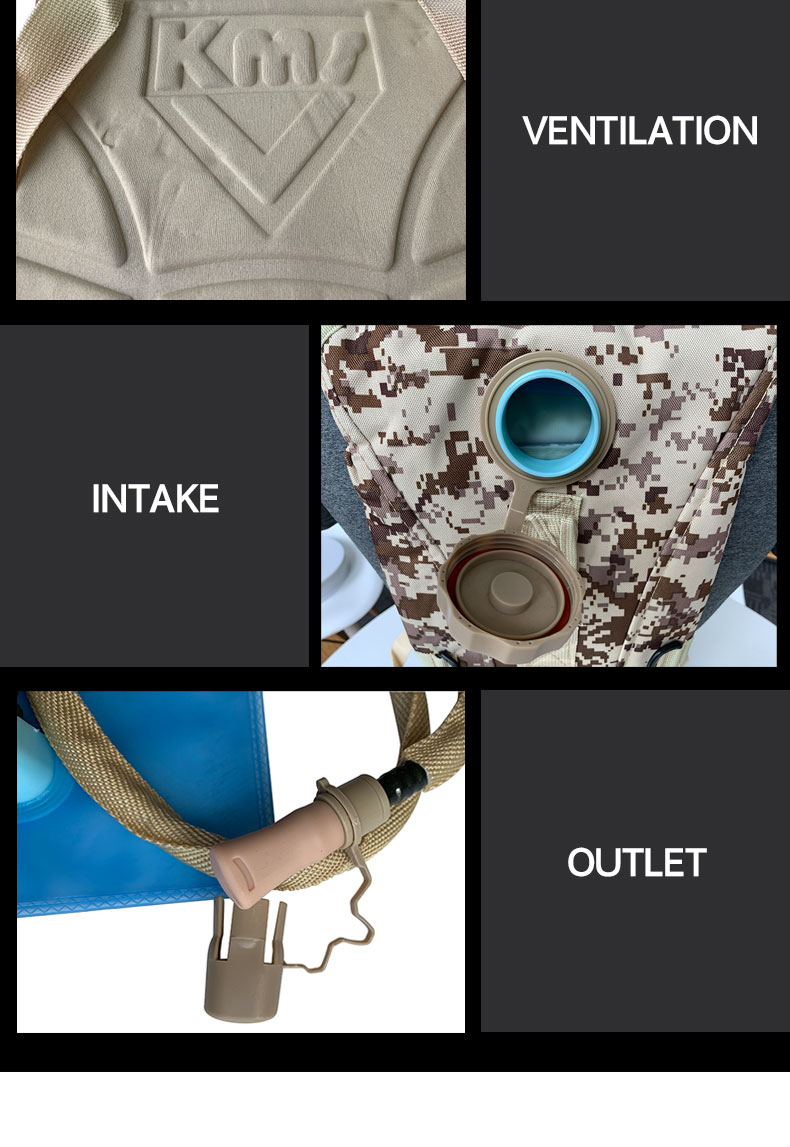 Waterproof Multi-Function Traveling Hiking Bag With Water Bottle And Resilient Fabric