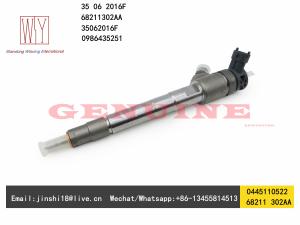 Wholesale Bosch Genuine and New Fuel Injector 0445110522 0986435251 for Dodge VM 68211 302AA 35 06 2016F 68211302AA 35062016F from china suppliers
