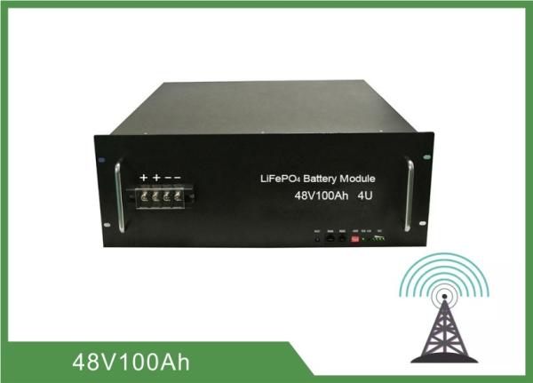100Ah 4U Rack 48V Deep Cycle Battery , Lithium Ion Battery For Telecom