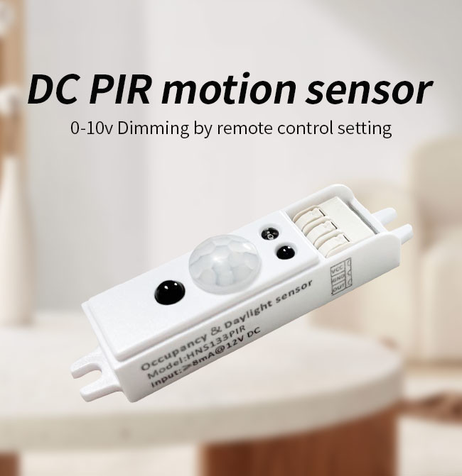 HNS133PIR 12V PIR Motion Sensor 0 - 10v Dimmable Daylight Lux On For LED Panel / Troffer