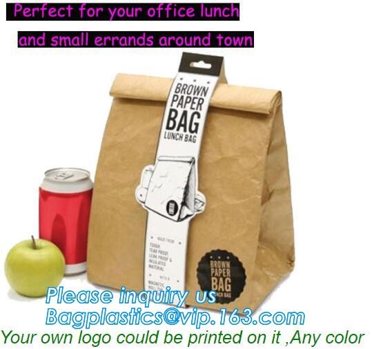 Cheap Lightweight Cheap Brown Custom Made Print Logo Water-proof Tyvek Paper Tote Shopping Bageco reusable promotion gif