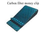 Multi Color Thermal Shock Resistant Real Carbon Fiber Money Clip