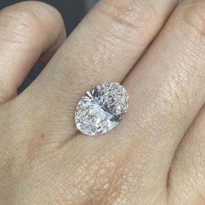 Wholesale Colorless 10 Mohs Lab Oval CVD Grown Diamonds 2.0ct-2.5ct IGI Certified from china suppliers