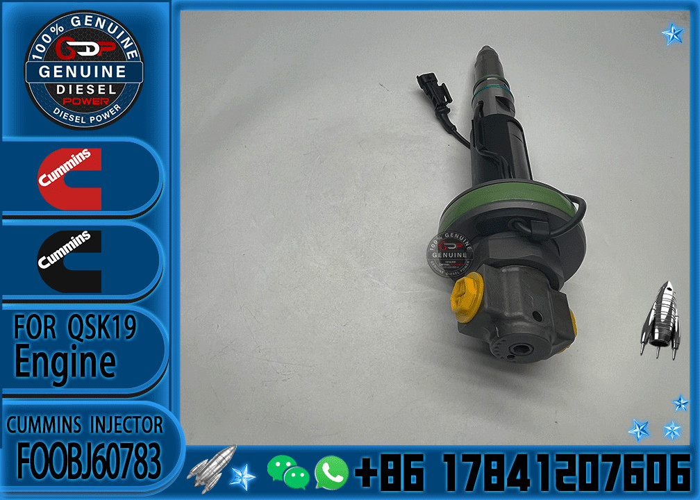 Diesel Fuel Injector F00BJ10006 0986435912 FO0BJ60578 FOOBJ60783 1000019903 For Cummins QSK19 QSK38 QSK50 QSK60 Engine