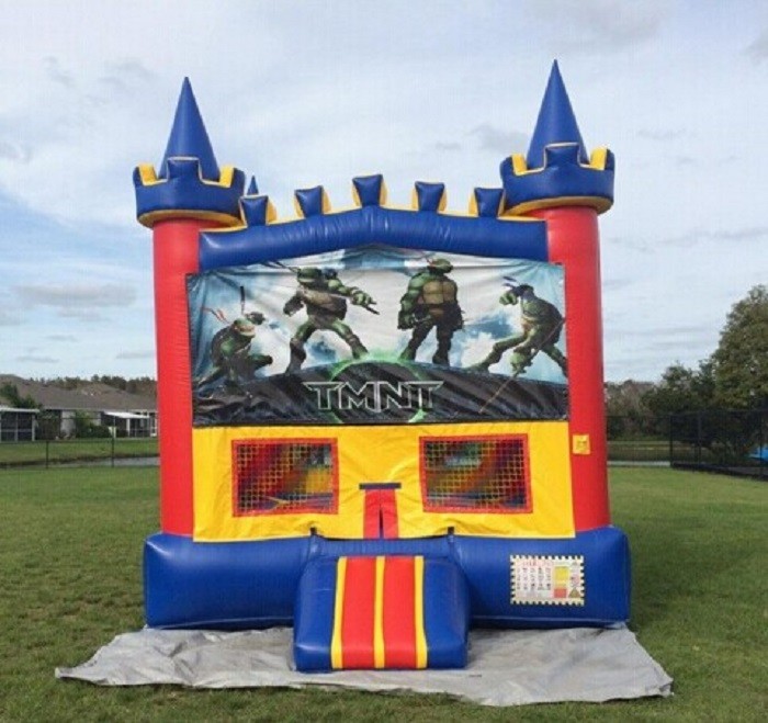 Exciting Inflatable Bouncer House , Teenage Mutant Ninja Turtles Bouncer
