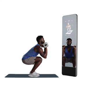 Wholesale Multi Touch Digital Fitness Mirror , Floor Standing Interactive Workout Mirror from china suppliers