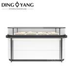 High End Wood Glass Jewelry Display Case Lighting, Showcases Factory Manufacture