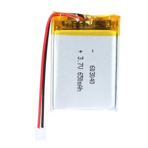 Wholesale UN38.3 Lipo Battery Pack , 650mah 3.7v Lithium Polymer Battery from china suppliers