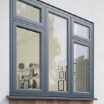 Plastic Steel Frame UPVC Windows For Exterior Facade Curtain Wall