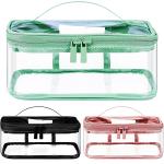 Organizer Clear Tote Travel Toiletry Compliant Bags Zipper Waterproof Makeup